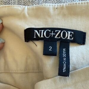 NIC+ZOE Classic Tan Elastic waist pants